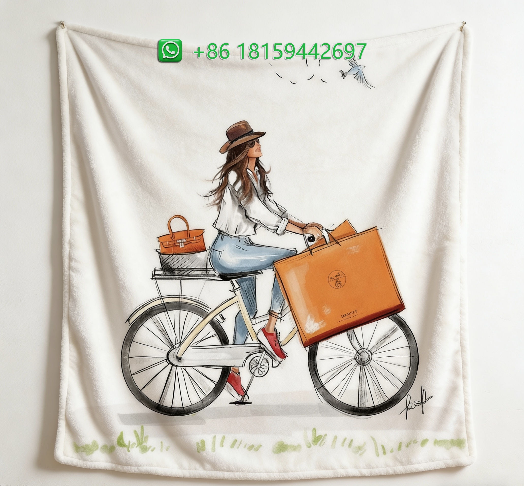 Hermes Throw Blankets